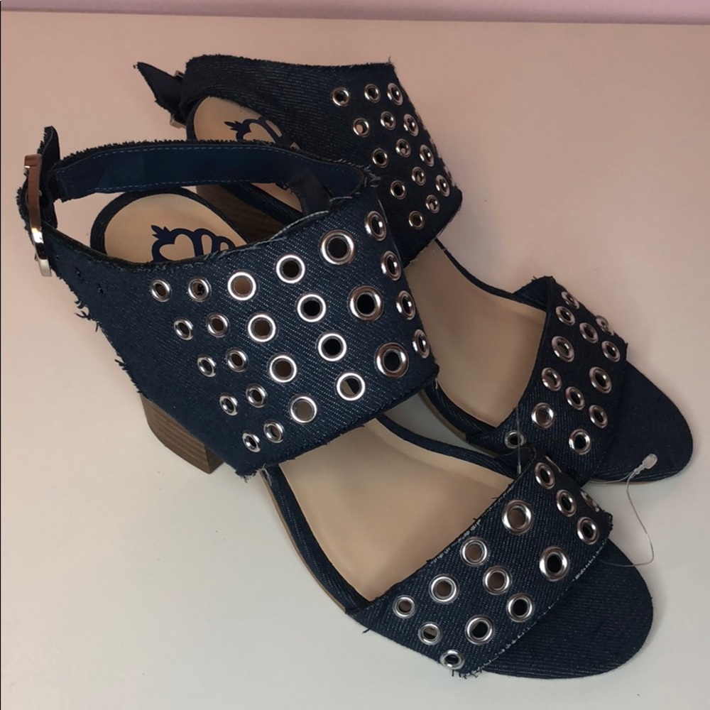 Fergalicious slingback jean heels